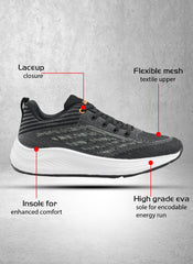 Lightweight Sports Running Walking Trekking Shoes For Men (SCZ-5604)